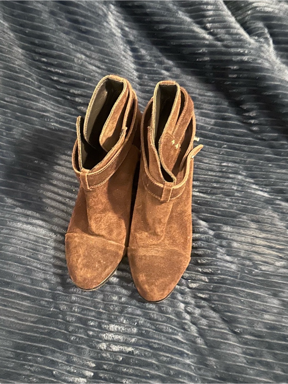 rag & bone Brown Suede Ankle Booties